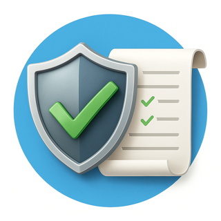 Shield icon with checkmarks for research ethics and compliance